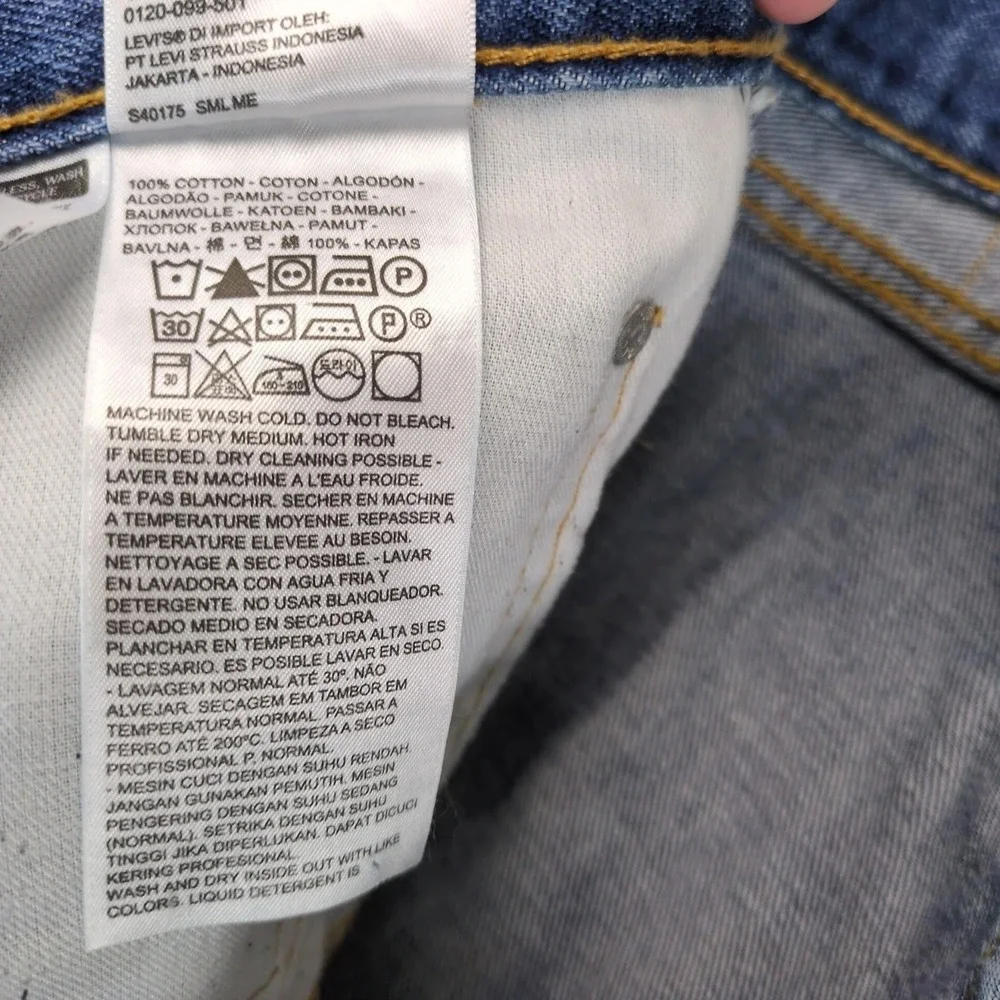 Levi's 505 Straight Leg Jeans Mens‎ 38x34 Medium Wash Classic Denim Casual Retro